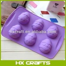 Christmas Gift Silicone Egg Shape Cake Decorate fondant Candle Mold DIY Mould Soap Maker