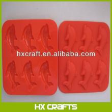 Hot Sale Chocolate Mold New Dolphin Shape Silicone Cake Decorating Soap Mold