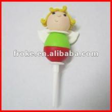 hand make polymer clay angle girl Cake decoration