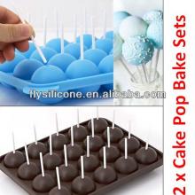 Popular Cute Blue Silicone Chocolate Bar Mold High Quality Gadgets With 20 Free Sticks