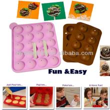 Silicone Tasty-Top Chocolate Molds Lollipop,NEW Baking Chocolate Molds Lollipop