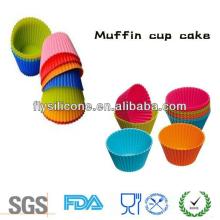Food safe muffin cup cake molds for kids, mini silicone cake decorating molds