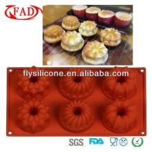 New design silicon 3d cake decoration mold hot sale with LFGB&FDA certificate