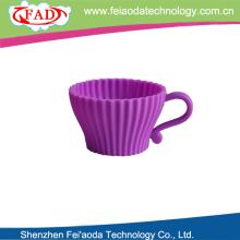 New product eco-friendly silicon teacup cupcake set cake decoration