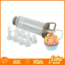 9pcs plastic fondant icing cake decorating set