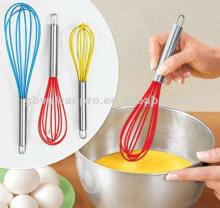 Silicone Egg Whisk, silicone rubber whisk, silicone wire whisk