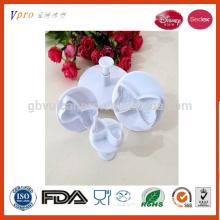 4pcs/set Bowknot Plunger Cutter Mold Fondant Cake Decorating Kitchen Tools