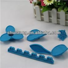 plastic gum paste flower cutters for cake icing,75pcs cake decorating cutters set
