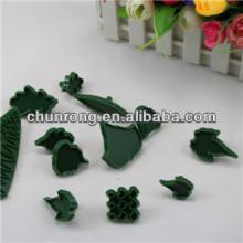 plastic gum paste leaf cutters for cake icing,39pcs cake decorating cutters set