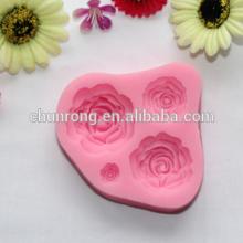 100% foodgrade fondant flower 3d silicone cake decorating molds,silicone 3d mold,soap mould