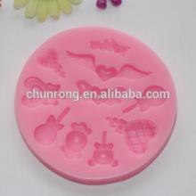 100% foodgrade fondant 3d silicone cake decorating molds,silicone 3d mold,soap mould