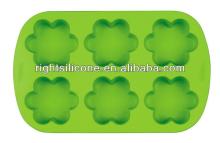 Flower shape silicone oven baking tray,non- stick   chocolate  tray
