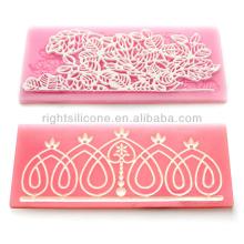 silicone lace molds/mat for cake decorating