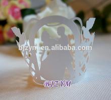 Wedding white decorations for cupcake Laser Cut Cupcake Wrapper Muffin Cases wrappers cake decoratin