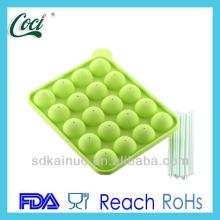 Eco-friendly hot sale silicone lollipop shaped baby cake molds