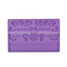 3D Silicone Fondant Cake Mould,Baroque Beads Cake Decorations Gum Paste DIY Molds