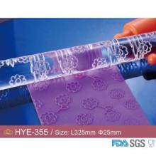 Lovely Small Flower Cake Decorating Acrylic Embossing  Rolling   Pin 