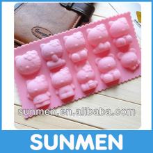 Funny Silicone Hello Kitty Cake Decorating pop molds for sale