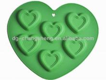 Promotion making chocolate molds chocolate lollipop molds heart shape silicone chocolate mould