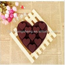 2014 Promotion Mini  heart   shape d silicone cake mould for cake decorating
