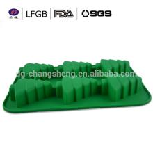 Food grade christmas cake decorations, christmas tree shape cake pan, christmas cake