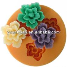 flowers Silicone Cake Decoration DIY chocolate Candy Fondant Soap Mould