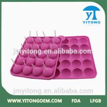 2014 China High Quality Lollipop Shaped Silicone Chocolate Mold Ice Ball Mold FDA&LFGB Certification