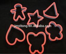 2014 DIY 6 PCS Plastic cookie  cutter  /cookie press cake  decor ation set