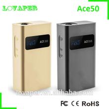 2014 Newest Hot selling Acesmoke Ace 50 50Watt box mod from Lovaper ace50