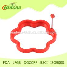 Heart Shape Stainless Steel Handle Silicone Rubber Egg Ring