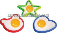 Food Grade star and heart silicone  egg   fry ing  ring 