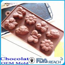 MFG Various shape silicone chocolate molds polycarbonate chocolate bar mould