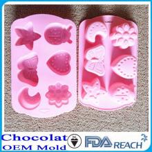 MFG Various shape silicone chocolate molds huangyan custom injection chocolate bar molds
