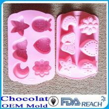 MFG Various shape silicone chocolate molds huangyan custom plastic chocolate bar molds
