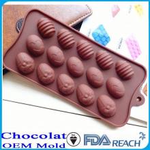 MFG Various shape silicone chocolate molds silicone spoons mold chocolate