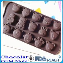 MFG Various shape silicone chocolate molds silicone egg fried mold