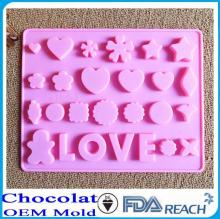 MFG Various shape  silicone  chocolate molds  silicone  egg  ring  molds