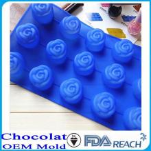 MFG Various shape silicone chocolate molds custom injection chocolate lollipop molds