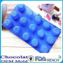 MFG Various shape silicone chocolate molds injection chocolate lollipop molds