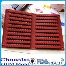 MFG Various shape silicone chocolate molds round lollipop molds