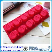 MFG Various shape silicone chocolate molds making chocolate lollipops/round lollipop molds