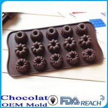 MFG Various shape silicone chocolate molds kid image  cake  decorate  push  mold