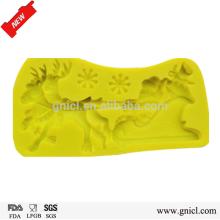 Christmas baking tools fondant silicone molds for cake decorating
