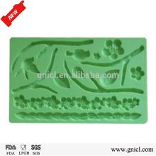 Alibaba china supplier flower shaped silicone mold fondant for cake decoration