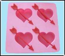  Heart   Shape  Silicone Cake Moulds For Cake Decoration