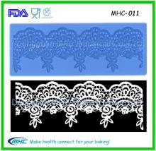 Fondant silicone cake mat,silicone lace molds for cake decorating