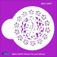 PET cake stencil,cake decorating stencils,stencils for cakes