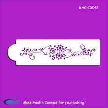 Daisy lattice cake side lace border stencil,plastic cake stencil ,fondant cake decorations