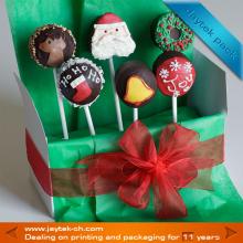 Innovative marshmallow lollipop rigid paper box
