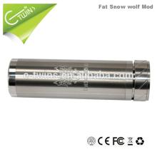 Newest design 26650 mod the fat snow wolf clone mechanical mod